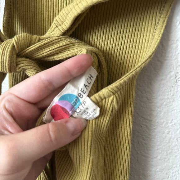 Free People Beach Last Minute Midi Knit Dress Yellow Size XS - Picture 5 of 6